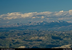 Pogled na Durmitor sa Lovćena